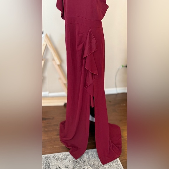 Ever Pretty Asymmetrical Burgundy Red Asymmetrical Dress, 3XL - Picture 2 of 13